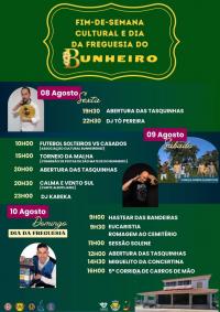 Fim de Semana Cultural e Dia da Freguesia 8-9 e 10 Agosto 2025