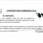 Apoio aos Agricultores - Candidaturas 2014
