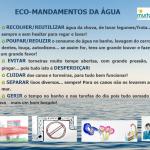22 de maro - Dia Mundial da gua - Eco-mandamentos da gua