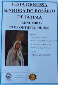 Festa de Nossa Senhora do Rosário - domingo - 9 de outubro 2022