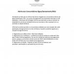 ALERTA AOS CONSUMIDORES DE GUA/SANIAMENTO/RSU
